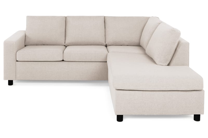 Sofa Nevada 2-seter med Sjeselong Høyre - Beige - Møbler - Sofaer - Sofaer med sjeselong - 2 seters sofa med divan