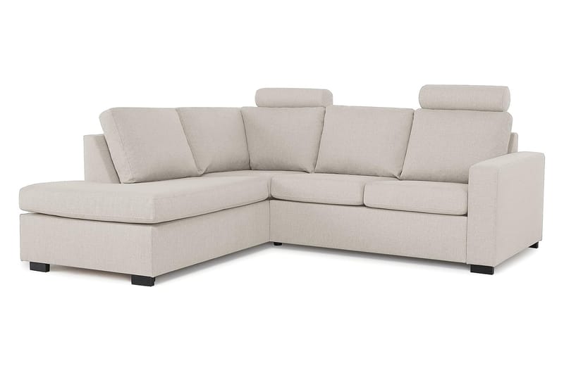 Sofa Nevada 2-seter med Sjeselong Venstre - Beige - Møbler - Sofaer - Sofaer med sjeselong - 2 seters sofa med divan