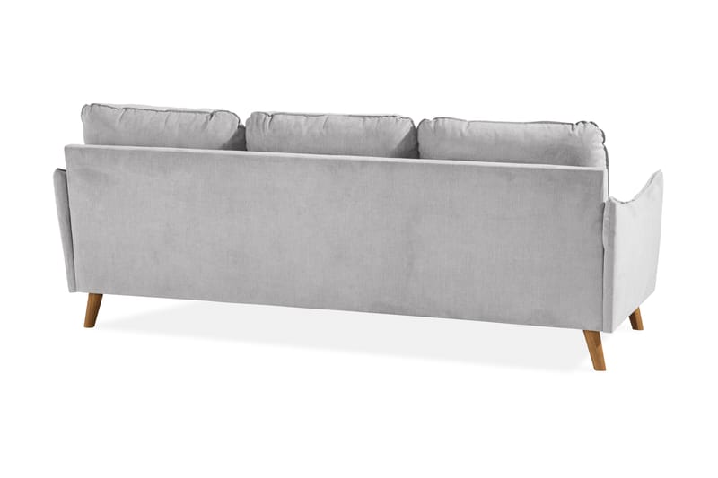 3-seter Divansofa Colt Lyx Høyre - Lysegrå/Eik - Møbler - Sofaer - Sofaer med sjeselong - 4 seters sofa med divan