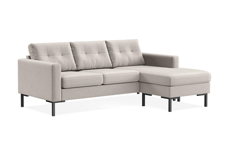 3-seters Divansofa Høyre Frillestad - Beige - Møbler - Sofaer - Sofaer med sjeselong - 3 seters sofa med divan