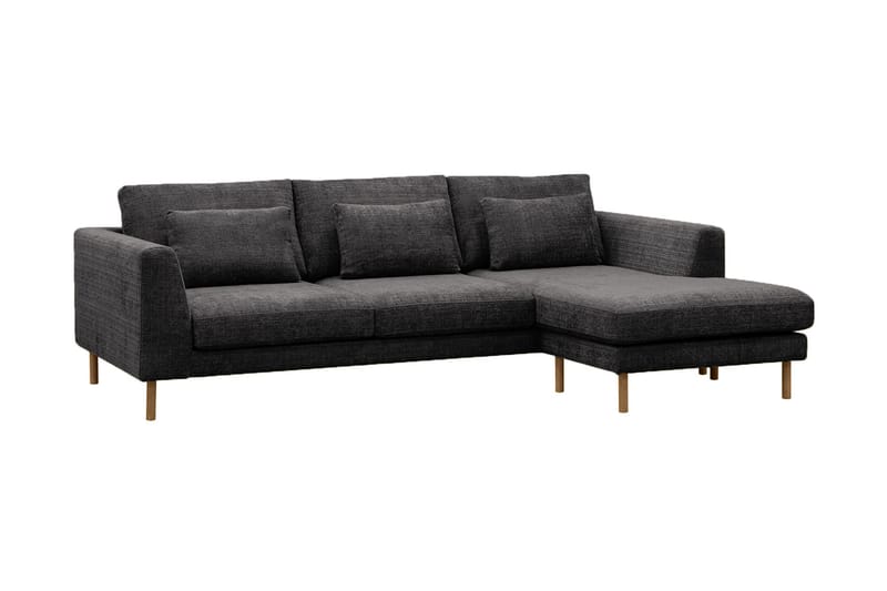 3-seters Sofa Florenz med Divan Høyre - Grå - Møbler - Sofaer - Sofaer med sjeselong - 3 seters sofa med divan