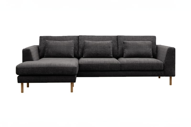 3-seters Sofa Florenz med Divan Venstre - Grå - Møbler - Sofaer - Sofaer med sjeselong - 3 seters sofa med divan