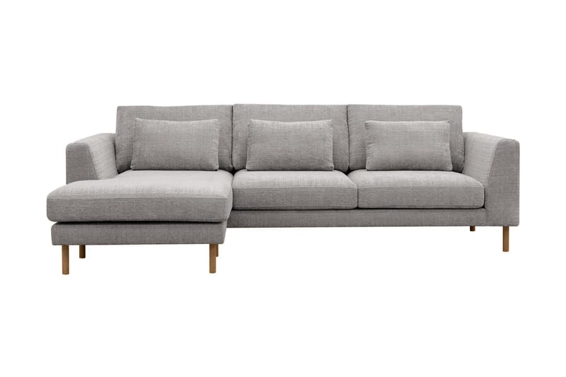 3-seters Sofa Florenz med Divan Venstre - Lysegrå - Møbler - Sofaer - Sofaer med sjeselong - 3 seters sofa med divan