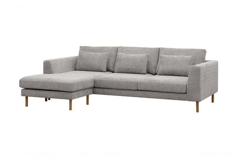 3-seters Sofa Florenz med Divan Venstre - Lysegrå - Møbler - Sofaer - Sofaer med sjeselong - 3 seters sofa med divan