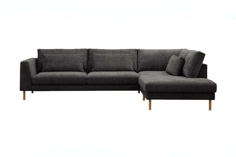 3-seters Sofa Florenz med Sjeselong Høyre - Grå - Møbler - Sofaer - Sofaer med sjeselong - 3 seters sofa med divan