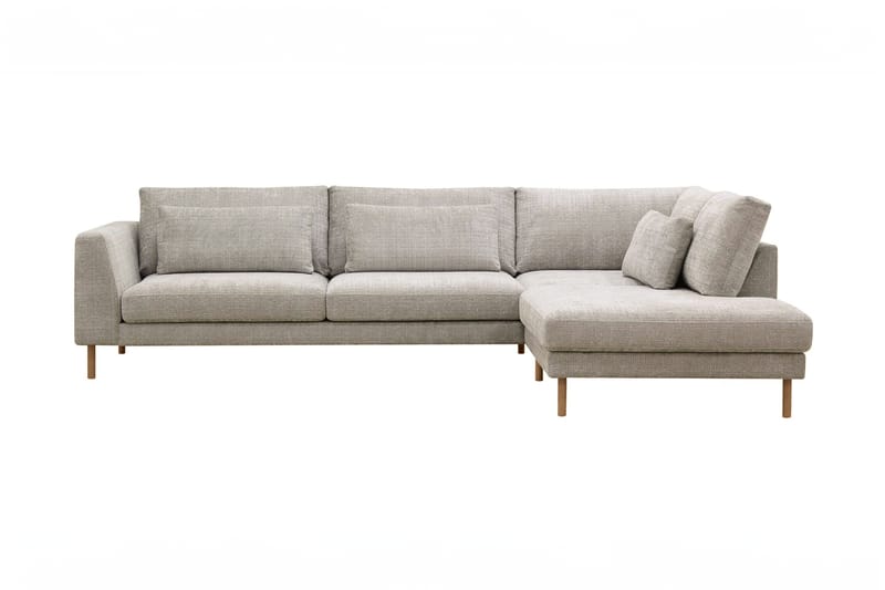 3-seters Sofa Florenz med Sjeselong Høyre - Grå/Beige - Møbler - Sofaer - Sofaer med sjeselong - 3 seters sofa med divan