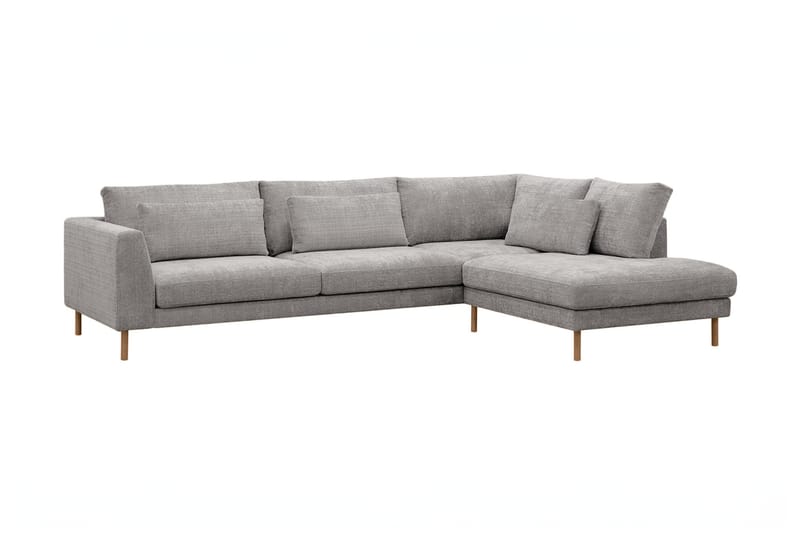 3-seters Sofa Florenz med Sjeselong Høyre - Lysegrå - Møbler - Sofaer - Sofaer med sjeselong - 3 seters sofa med divan