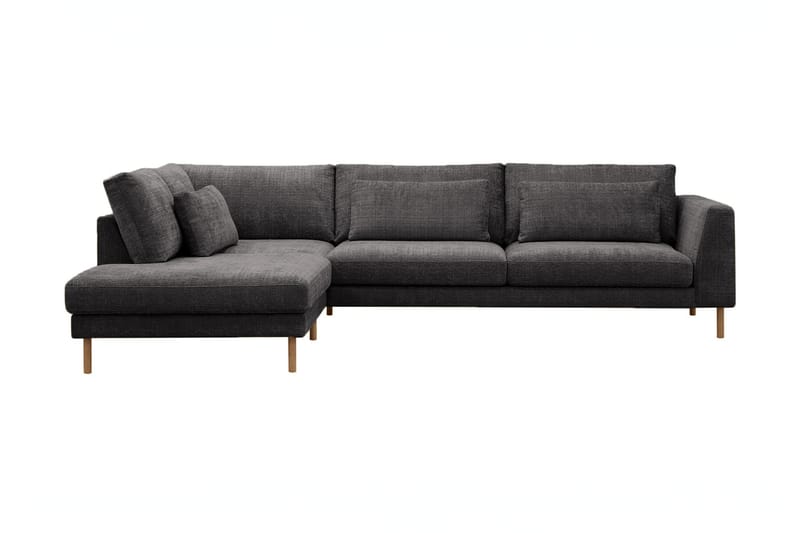 3-seters Sofa Florenz med Sjeselong Venstre - Grå - Møbler - Sofaer - Sofaer med sjeselong - 3 seters sofa med divan