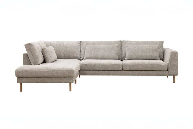 3-seters Sofa Florenz med Sjeselong Venstre - Grå/Beige - Møbler - Sofaer - Sofaer med sjeselong - 3 seters sofa med divan