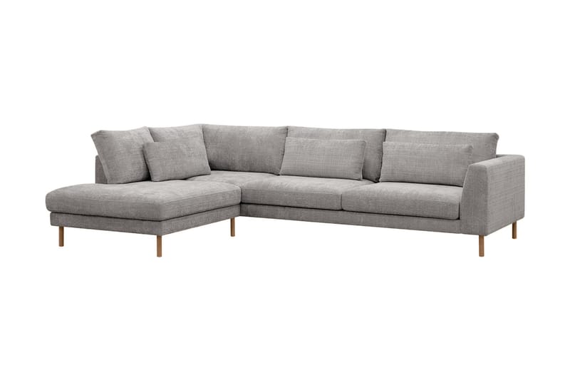 3-seters Sofa Florenz med Sjeselong Venstre - Lysegrå - Møbler - Sofaer - Sofaer med sjeselong - 3 seters sofa med divan