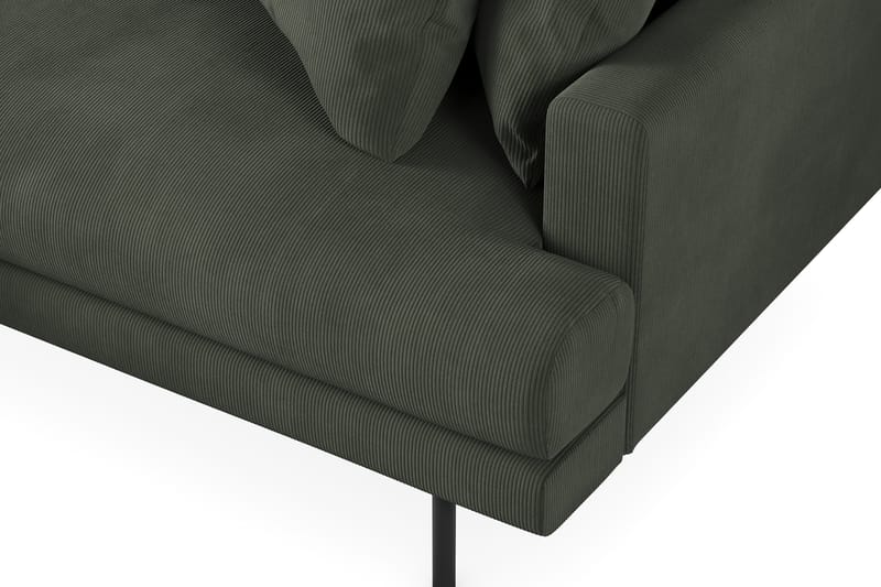 3-seters Divansofa Armunia - Mørk grønn - Møbler - Sofaer - Sofaer med sjeselong - 3 seters sofa med divan