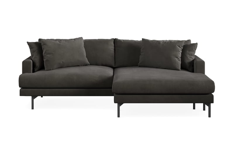 3-seters Divansofa Armunia - Mørkegrå - Møbler - Sofaer - Sofaer med sjeselong - 3 seters sofa med divan