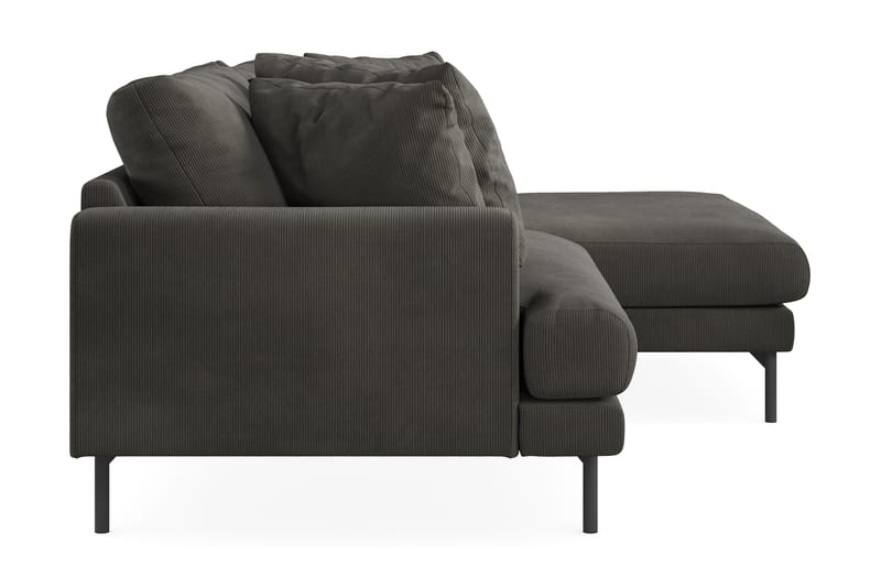 3-seters Divansofa Armunia - Mørkegrå - Møbler - Sofaer - Sofaer med sjeselong - 3 seters sofa med divan