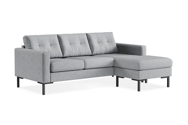 3-seters Divansofa Høyre Frillestad - Grå - Møbler - Sofaer - Sofaer med sjeselong - 3 seters sofa med divan