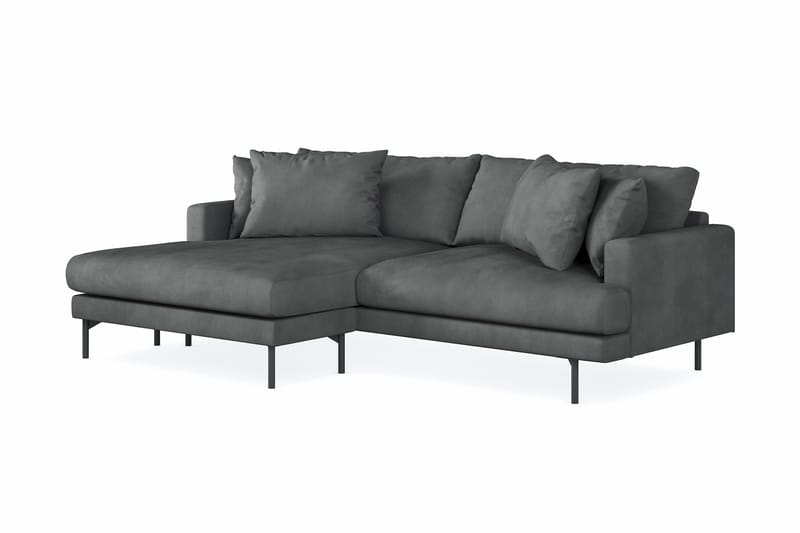 3-seters Divansofa Menard - Grå - Møbler - Sofaer - Sofaer med sjeselong - 3 seters sofa med divan