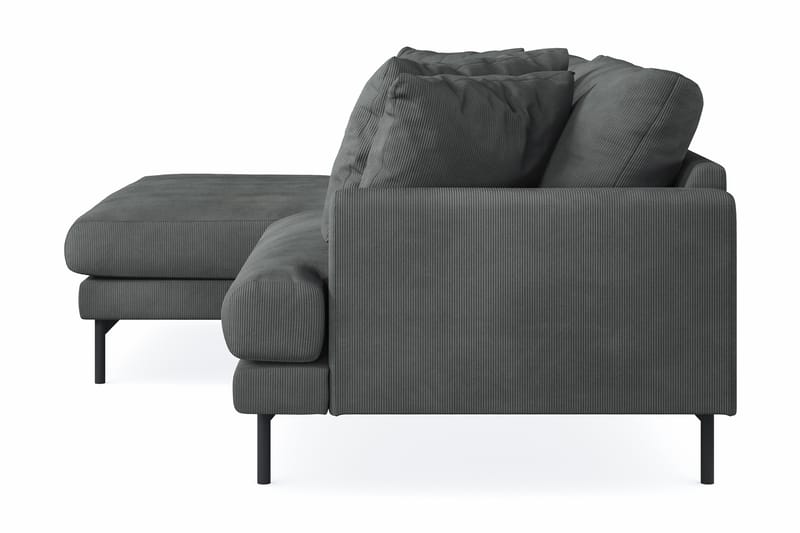 3-seters Divansofa Menard - Grå - Møbler - Sofaer - Sofaer med sjeselong - 3 seters sofa med divan