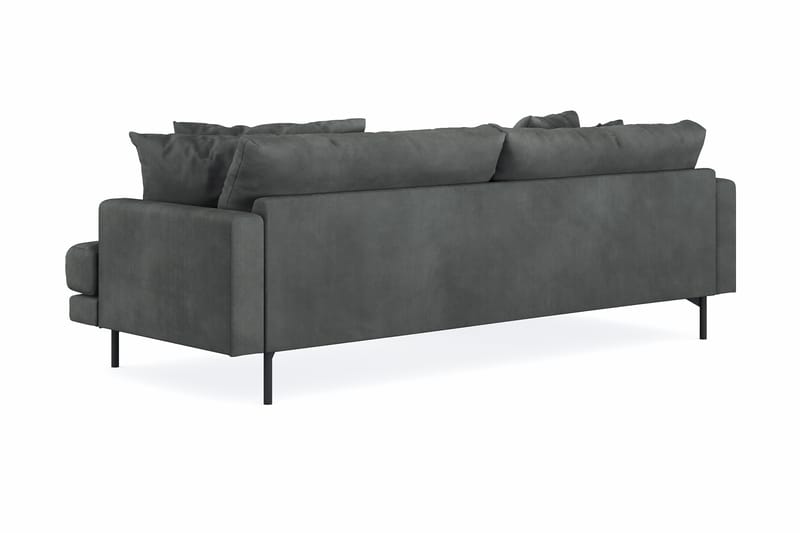 3-seters Divansofa Menard - Grå - Møbler - Sofaer - Sofaer med sjeselong - 3 seters sofa med divan