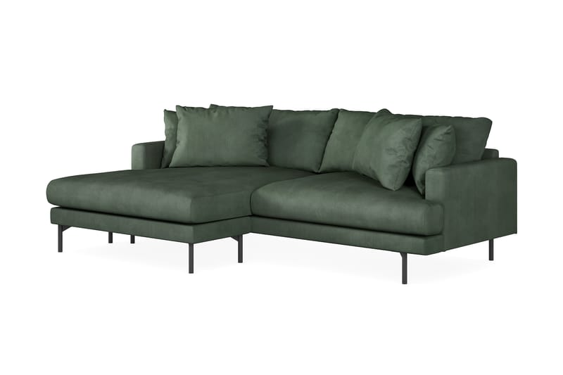 3-seters Divansofa Menard - Grønn - Møbler - Sofaer - Sofaer med sjeselong - 3 seters sofa med divan