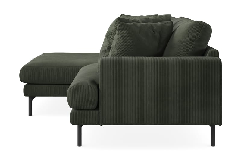 3-seters Divansofa Menard - Mørk grønn - Møbler - Sofaer - Sofaer med sjeselong - 3 seters sofa med divan