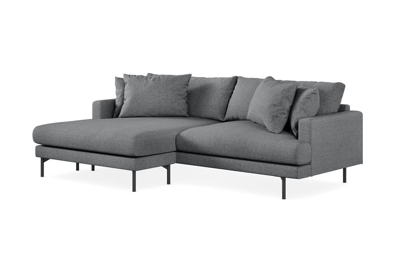 3-seters Divansofa Menard - Mørkegrå - Møbler - Sofaer - Sofaer med sjeselong - 3 seters sofa med divan