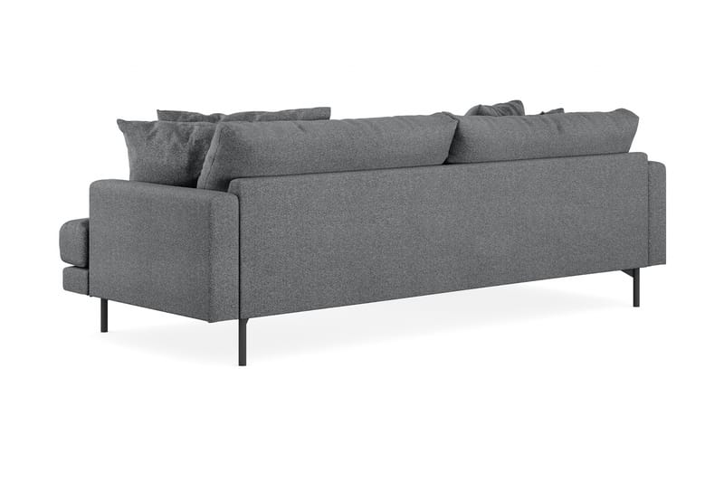 3-seters Divansofa Menard - Mørkegrå - Møbler - Sofaer - Sofaer med sjeselong - 3 seters sofa med divan