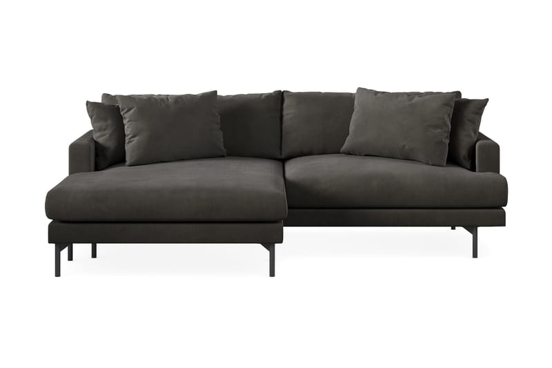 3-seters Divansofa Menard - Mørkegrå - Møbler - Sofaer - Sofaer med sjeselong - 3 seters sofa med divan