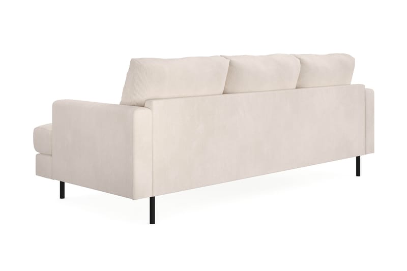 Compact Sofa Menard med Divan 3-seter - Beige - Møbler - Sofaer - Sofaer med sjeselong - 3 seters sofa med divan