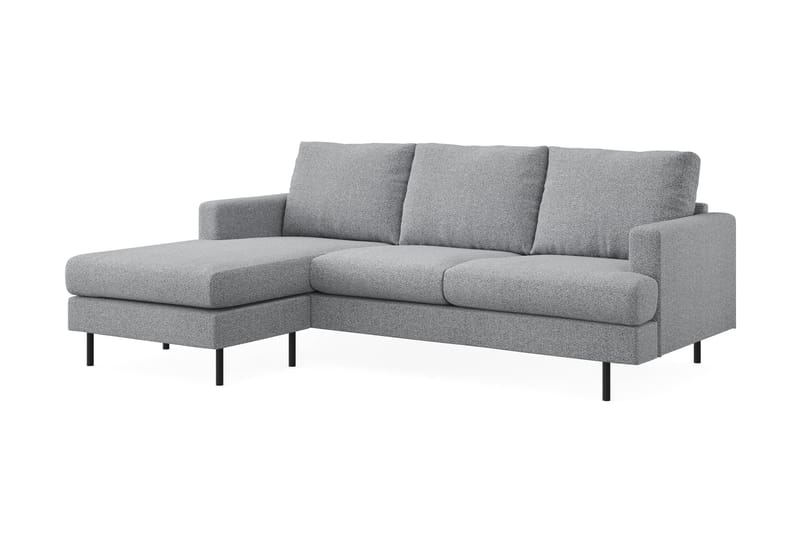 Compact Sofa Menard med Divan 3-seter - Grå - Møbler - Sofaer - Sofaer med sjeselong - 3 seters sofa med divan