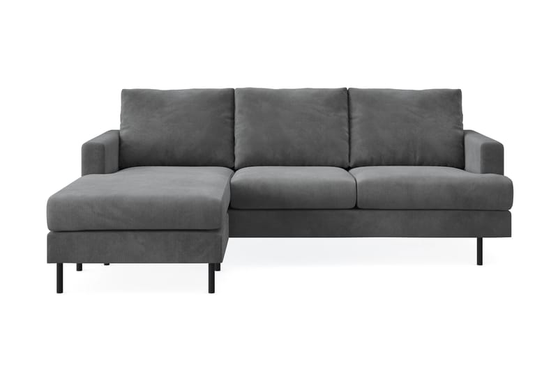 Compact Sofa Menard med Divan 3-seter - Grå - Møbler - Sofaer - Sofaer med sjeselong - 3 seters sofa med divan