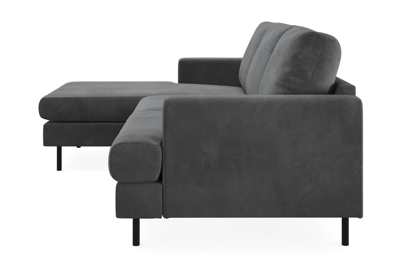 Compact Sofa Menard med Divan 3-seter - Grå - Møbler - Sofaer - Sofaer med sjeselong - 3 seters sofa med divan