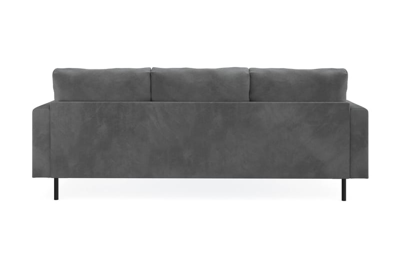 Compact Sofa Menard med Divan 3-seter - Grå - Møbler - Sofaer - Sofaer med sjeselong - 3 seters sofa med divan