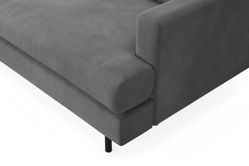 Compact Sofa Menard med Divan 3-seter - Grå - Møbler - Sofaer - Sofaer med sjeselong - 3 seters sofa med divan