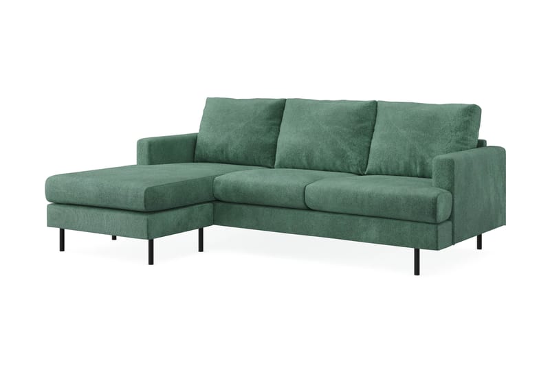 Compact Sofa Menard med Divan 3-seter - Grønn - Møbler - Sofaer - Sofaer med sjeselong - 3 seters sofa med divan