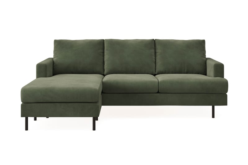 Compact Sofa Menard med Divan 3-seter - Grønn - Møbler - Sofaer - Sofaer med sjeselong - 3 seters sofa med divan