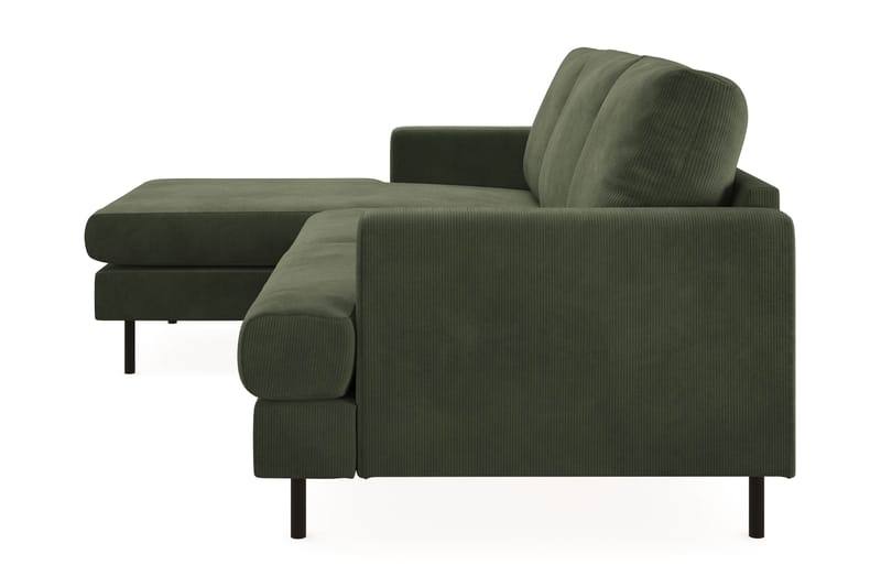 Compact Sofa Menard med Divan 3-seter - Grønn - Møbler - Sofaer - Sofaer med sjeselong - 3 seters sofa med divan