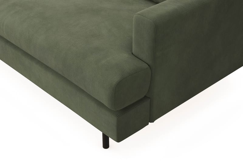 Compact Sofa Menard med Divan 3-seter - Grønn - Møbler - Sofaer - Sofaer med sjeselong - 3 seters sofa med divan