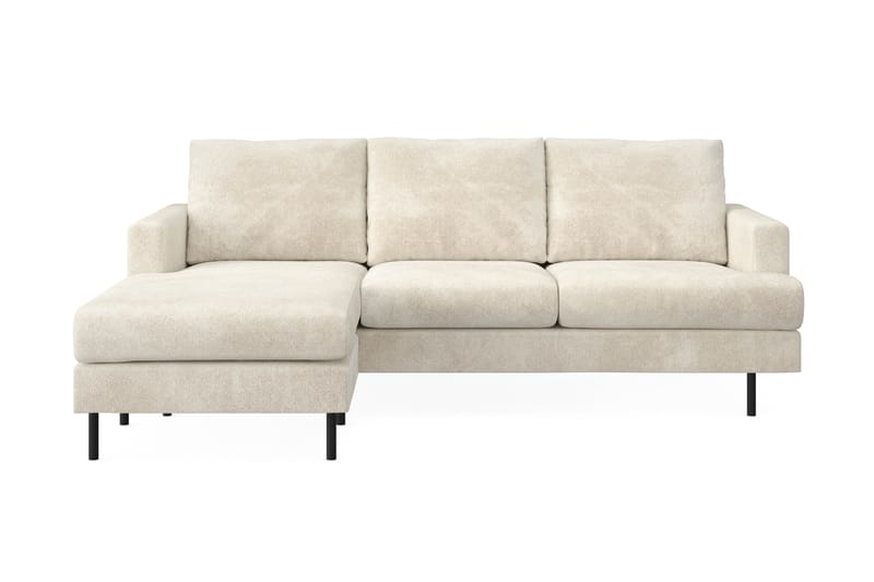 Compact Sofa Menard med Divan 3-seter - Hvit - Møbler - Sofaer - Sofaer med sjeselong - 3 seters sofa med divan