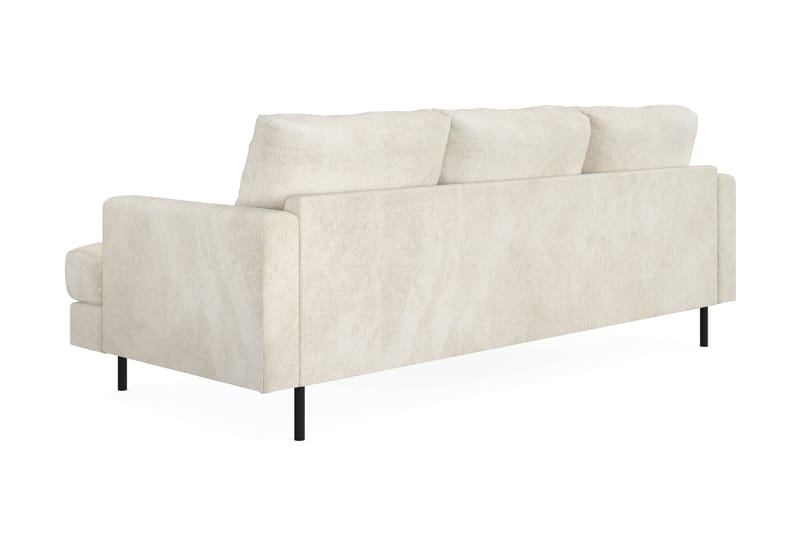 Compact Sofa Menard med Divan 3-seter - Hvit - Møbler - Sofaer - Sofaer med sjeselong - 3 seters sofa med divan