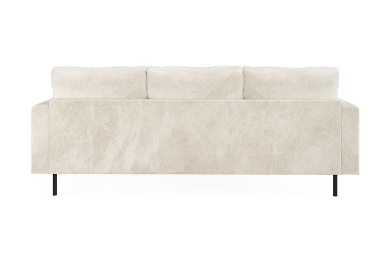 Compact Sofa Menard med Divan 3-seter - Hvit - Møbler - Sofaer - Sofaer med sjeselong - 3 seters sofa med divan