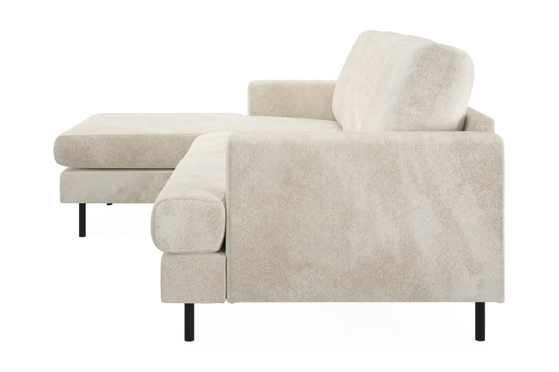 Compact Sofa Menard med Divan 3-seter - Hvit - Møbler - Sofaer - Sofaer med sjeselong - 3 seters sofa med divan