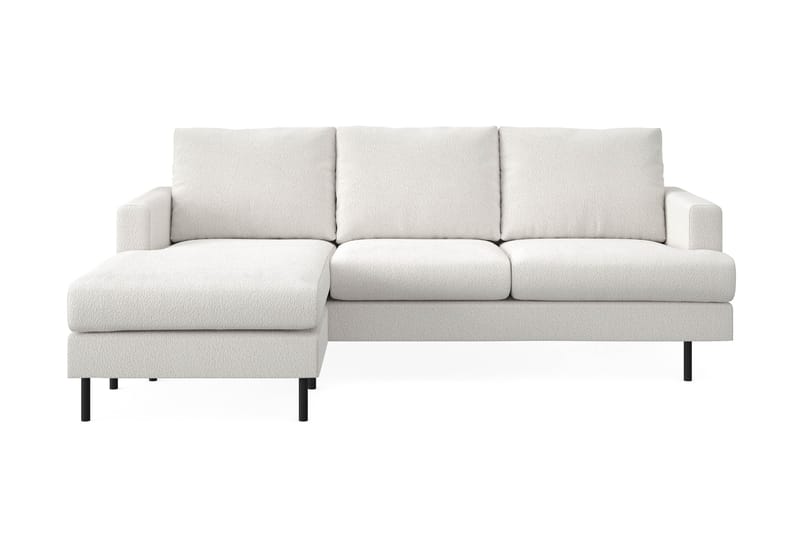 Compact Sofa Menard med Divan 3-seter - Hvit - Møbler - Sofaer - Sofaer med sjeselong - 3 seters sofa med divan