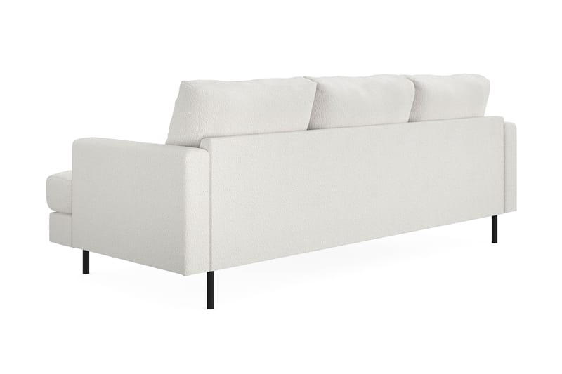 Compact Sofa Menard med Divan 3-seter - Hvit - Møbler - Sofaer - Sofaer med sjeselong - 3 seters sofa med divan