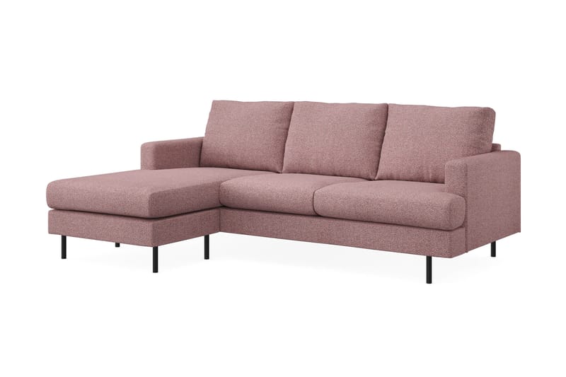 Compact Sofa Menard med Divan 3-seter - Lilla - Møbler - Sofaer - Sofaer med sjeselong - 3 seters sofa med divan