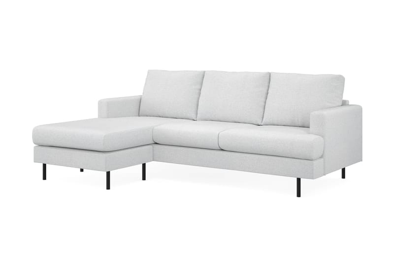 Compact Sofa Menard med Divan 3-seter - Lysegrå - Møbler - Sofaer - Sofaer med sjeselong - 3 seters sofa med divan