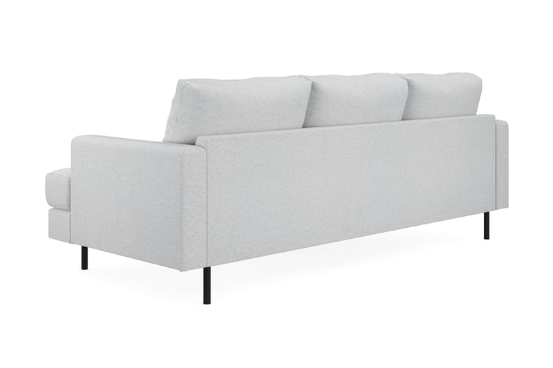 Compact Sofa Menard med Divan 3-seter - Lysegrå - Møbler - Sofaer - Sofaer med sjeselong - 3 seters sofa med divan