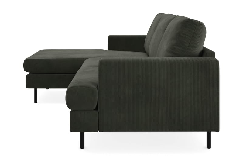 Compact Sofa Menard med Divan 3-seter - Mørkegrønn - Møbler - Sofaer - Sofaer med sjeselong - 3 seters sofa med divan