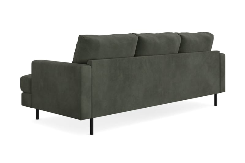 Compact Sofa Menard med Divan 3-seter - Mørkegrønn - Møbler - Sofaer - Sofaer med sjeselong - 3 seters sofa med divan