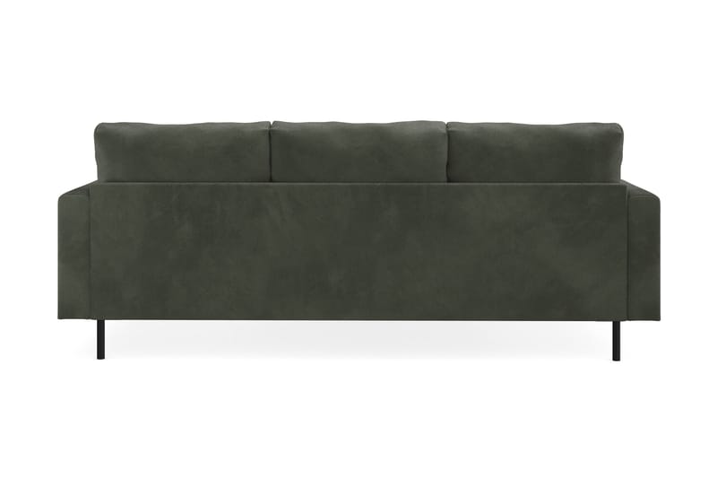 Compact Sofa Menard med Divan 3-seter - Mørkegrønn - Møbler - Sofaer - Sofaer med sjeselong - 3 seters sofa med divan