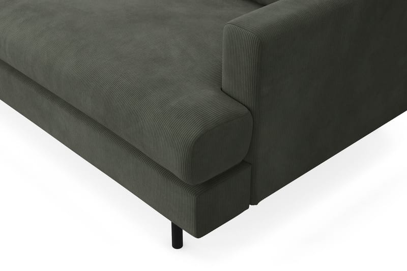 Compact Sofa Menard med Divan 3-seter - Mørkegrønn - Møbler - Sofaer - Sofaer med sjeselong - 3 seters sofa med divan