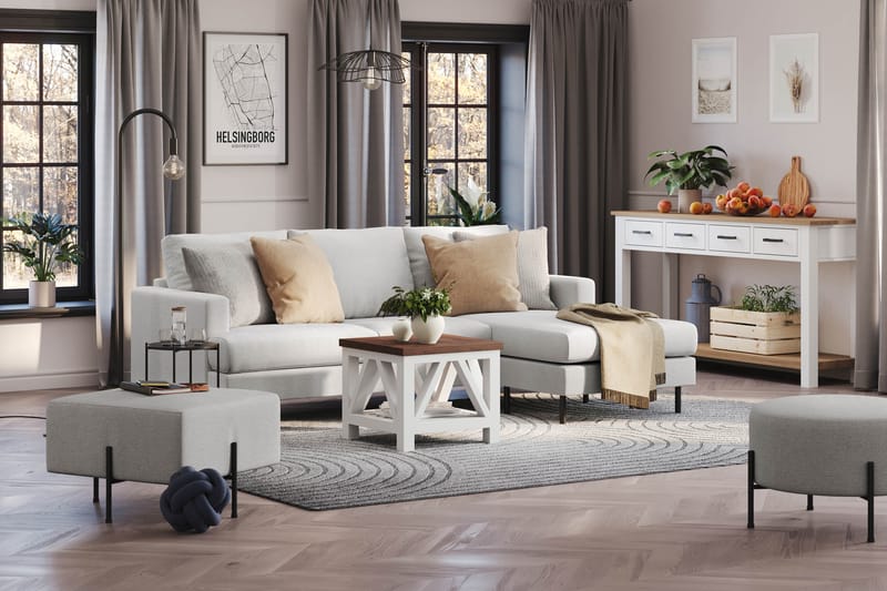 Compact Sofa Menard med Divan 3-seter - Møbler - Sofaer - Sofaer med sjeselong - 3 seters sofa med divan